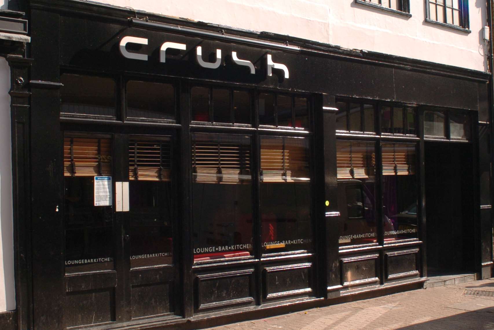 Crush bar in Dartford town centre
