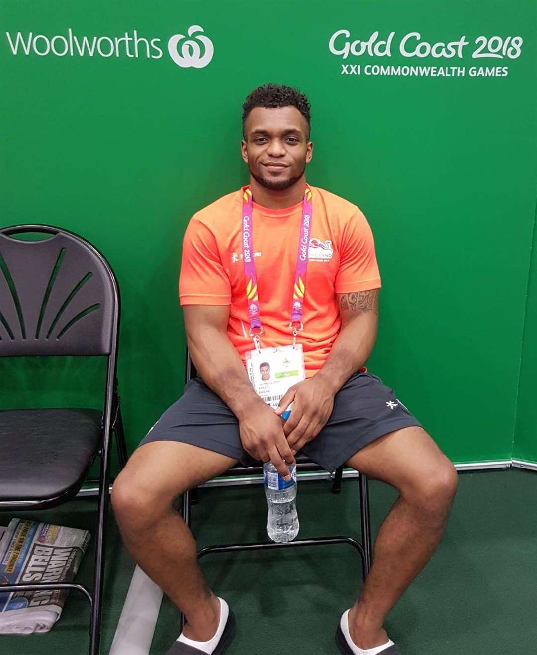 Courtney Tulloch in relaxed mood before the Commonwealth Games