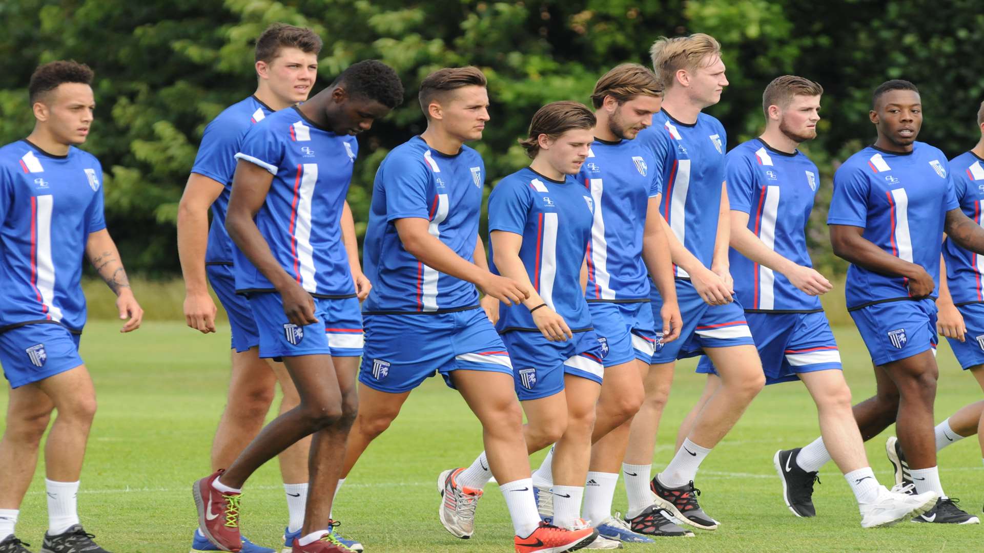 Gills players feel the heat Picture: Steve Crispe