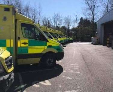 Ambulances at the centre in Ramsgate were targeted last month