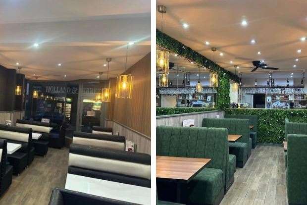 Before-and-after - The restaurant in Sheerness High Street has had quite a makeover. Picture: Arizona Diner and Cocktail Bar