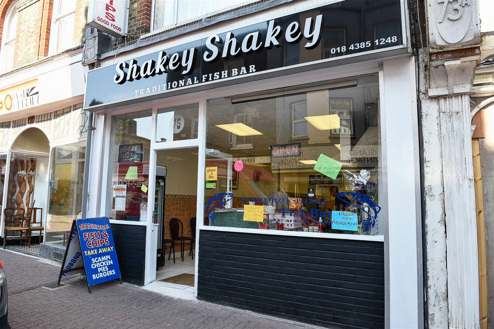 Shakey Shakey was full of customers when a fryer caught fire. Picture: Alan Langley