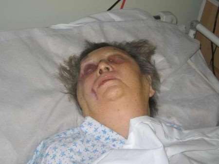 This picture of Cicely Hearn in her hospital bed has been released by members of her family