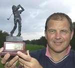 Steve Lovell with the trophy he won last year