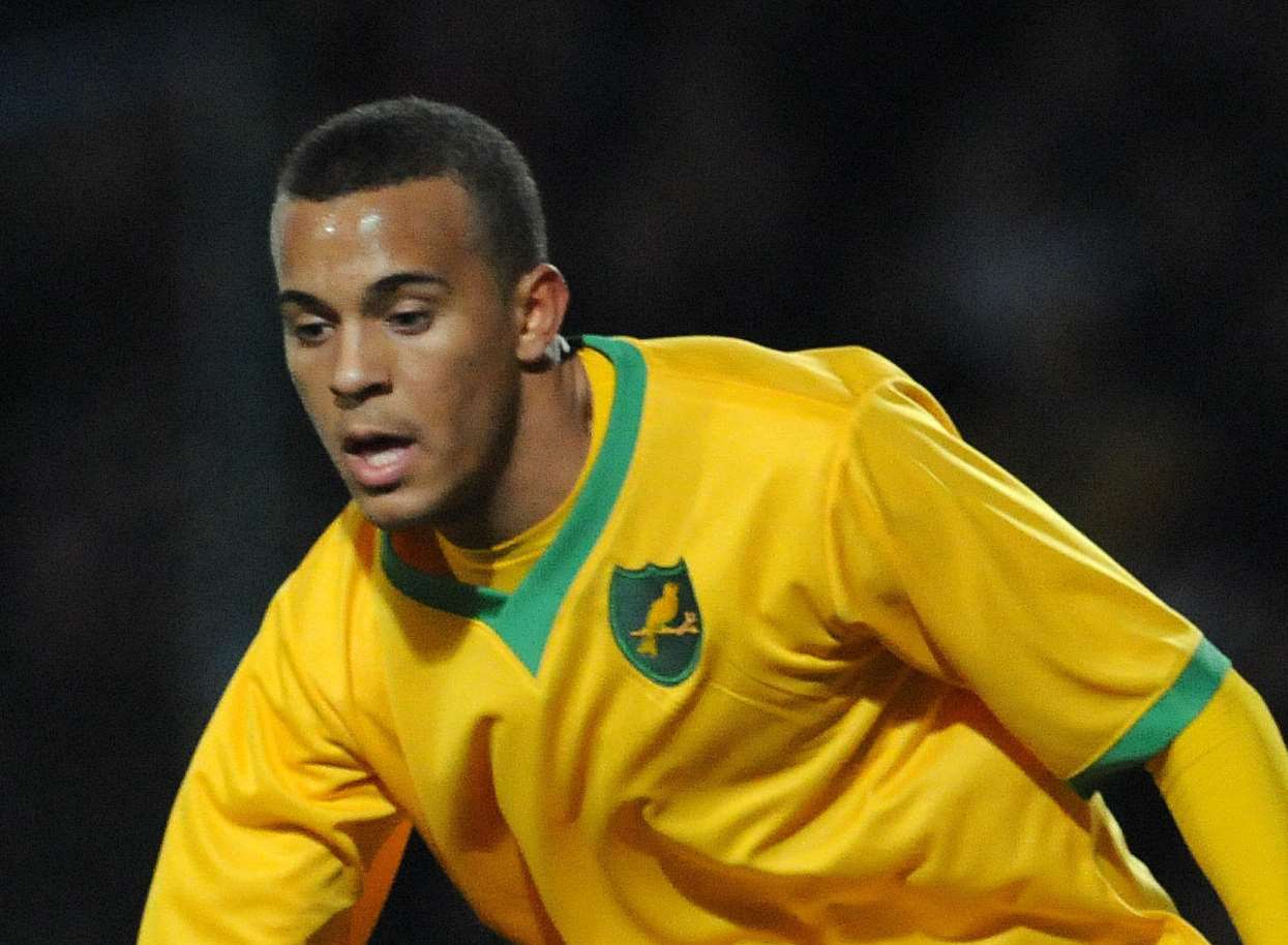Former Gills youth player Ryan Bertrand in action during a loan spell with Norwich Picture: Norwich Evening News