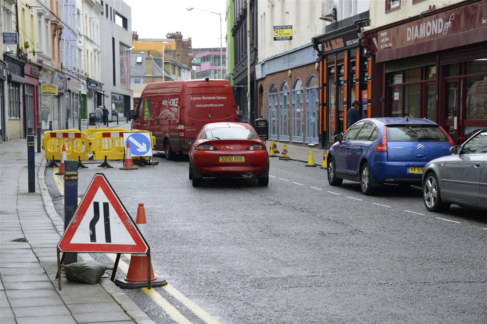 Work started to make Tontine Street two-way in November. Picture: Paul Amos