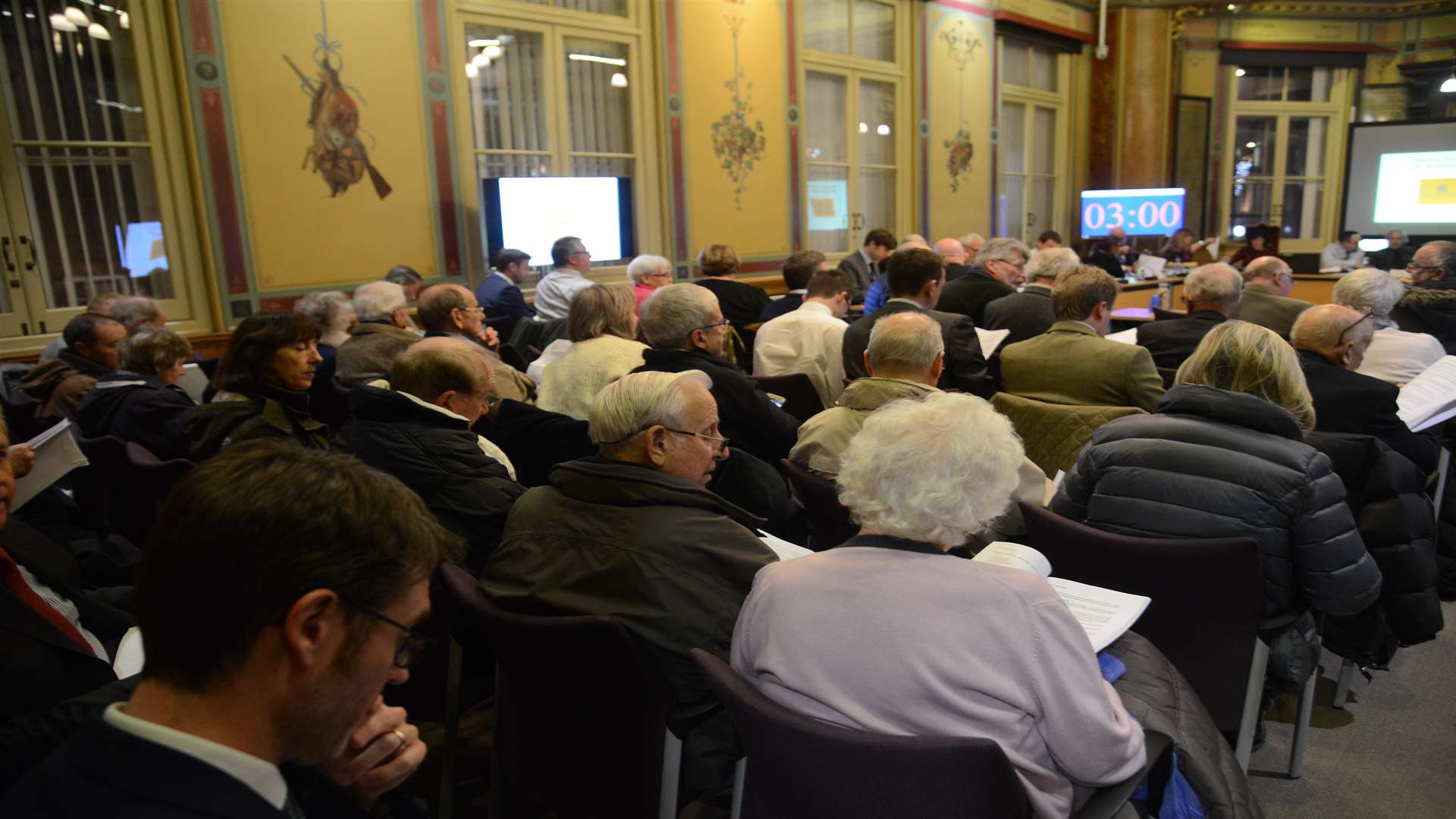 The audience at Thursday's planning meeting