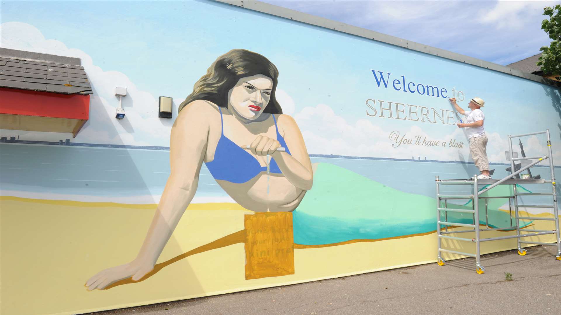 The controversial mermaid mural
