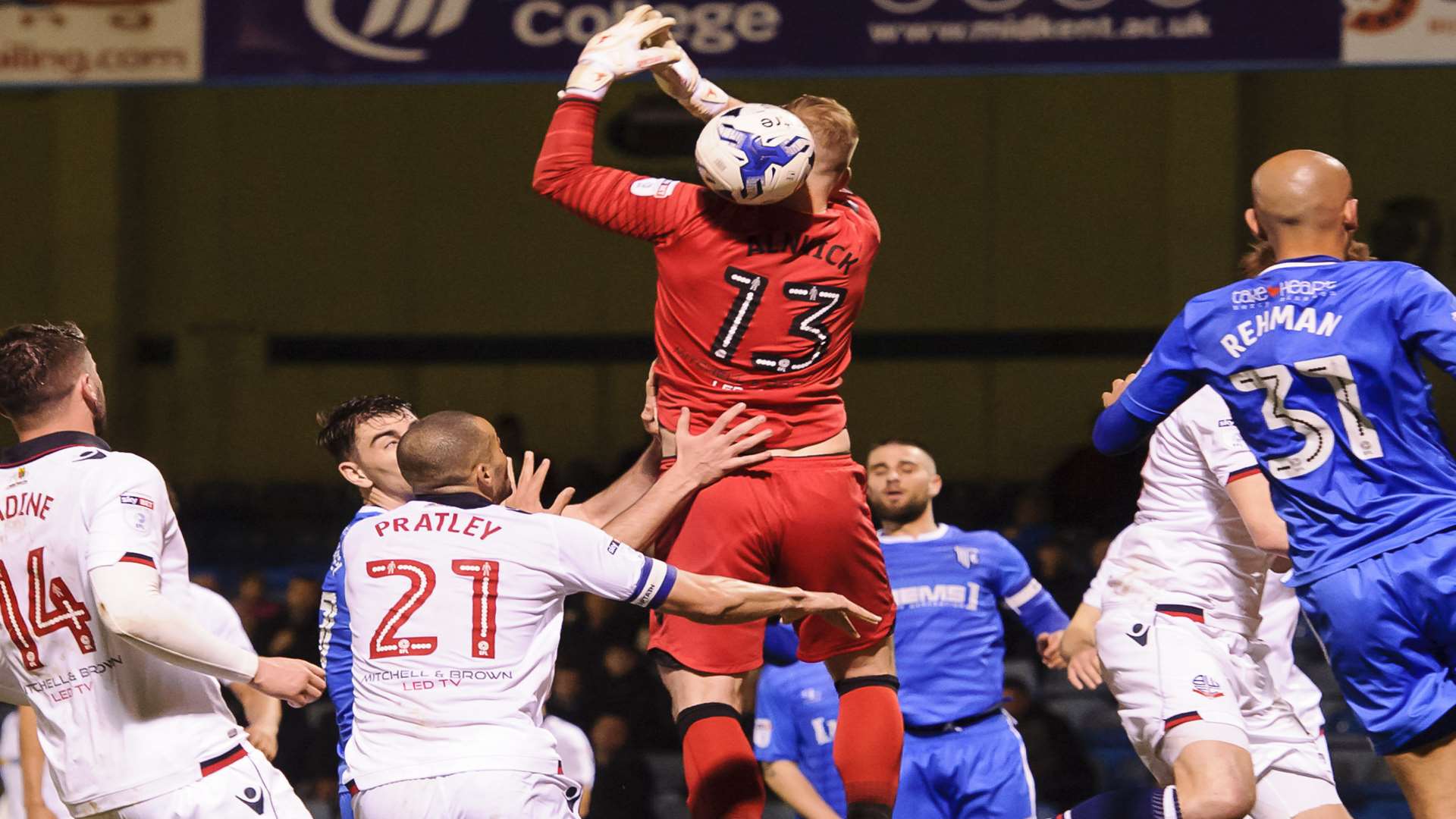 Trotters keeper Ben Alnwick spills the ball under pressure Picture: Andy Payton