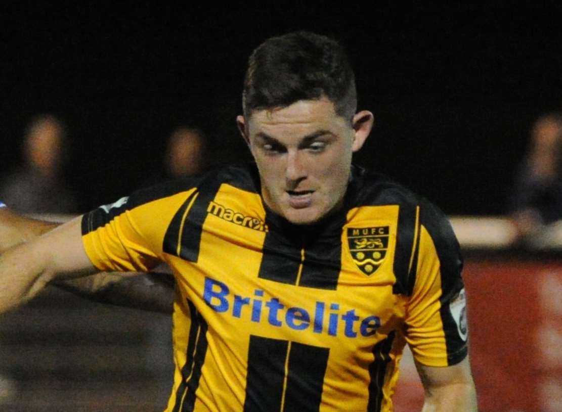 Tom Wraight in action for Maidstone at Enfield Picture: Steve Terrell