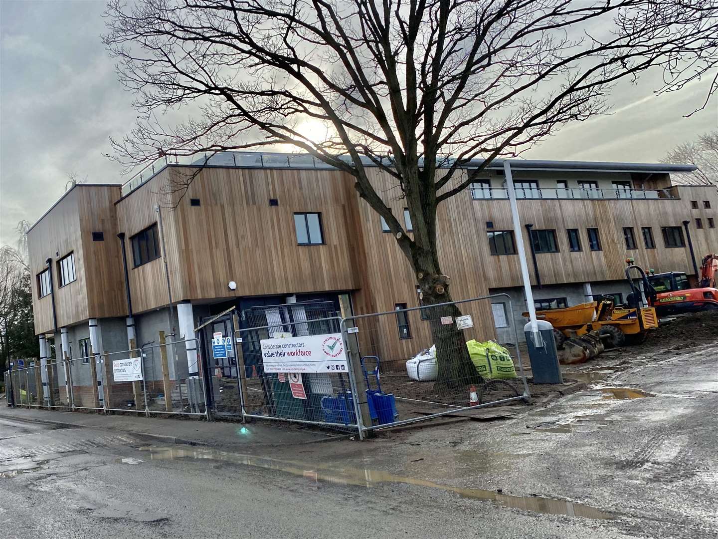 Ivy Court Surgery's new building is almost finished. Photo: Sue Ferguson