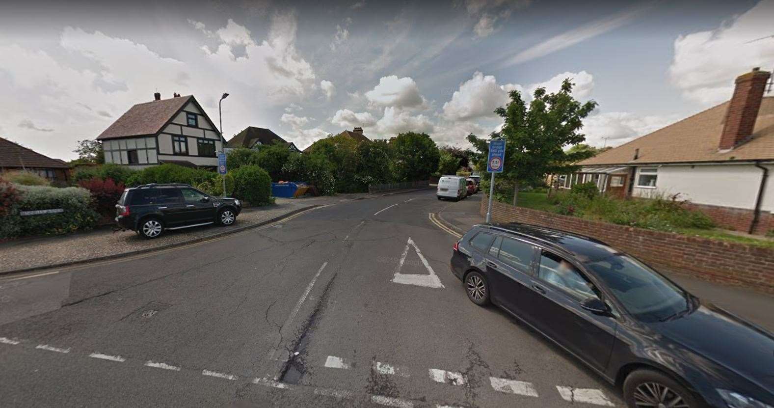 One of the incidents took place in Bennells Avenue, Whitstable. Picture: Google