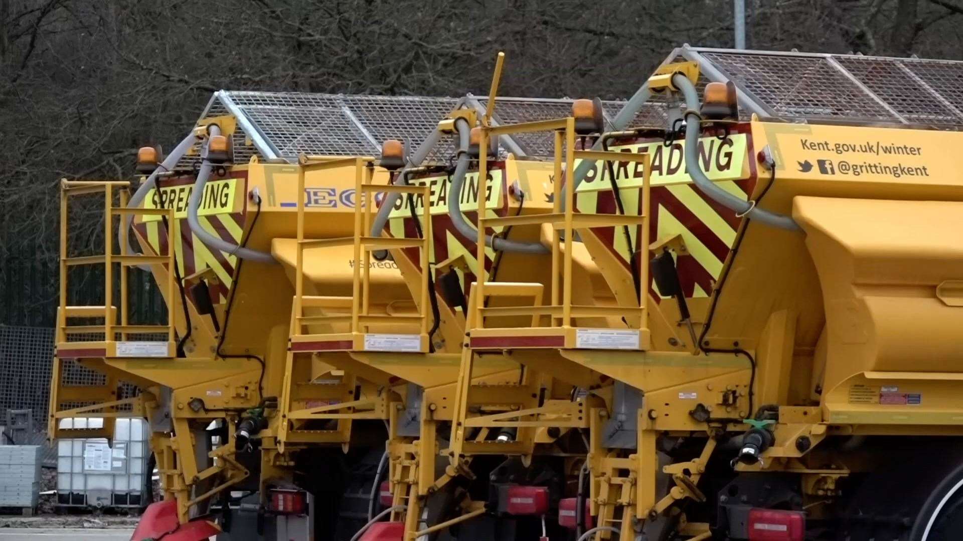 Kent County Council gritters will be out tonight