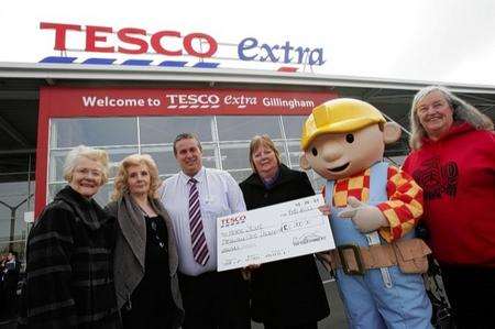 There was fun all round at the opening of the new-look Tesco Extra in Gillingham