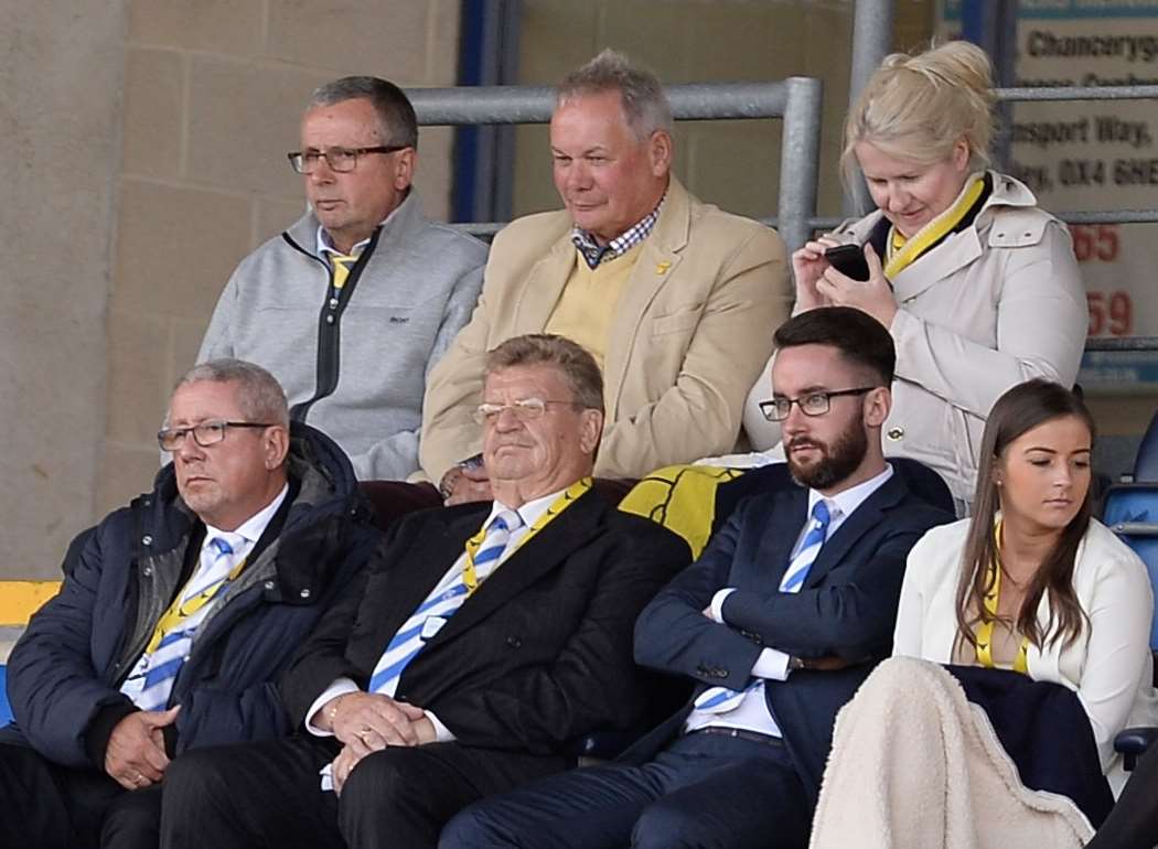 Gills chairman Paul Scally watches on from the stands. Picture: Ady Kerry