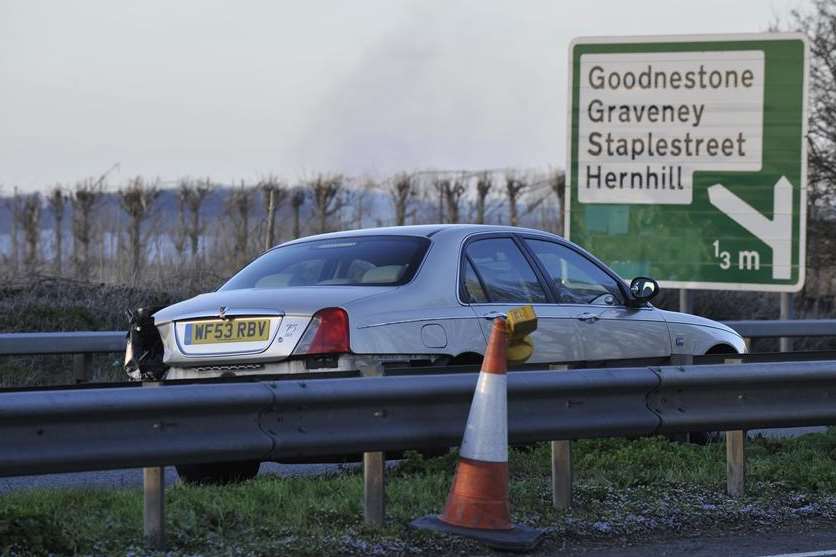 The crash closed the road