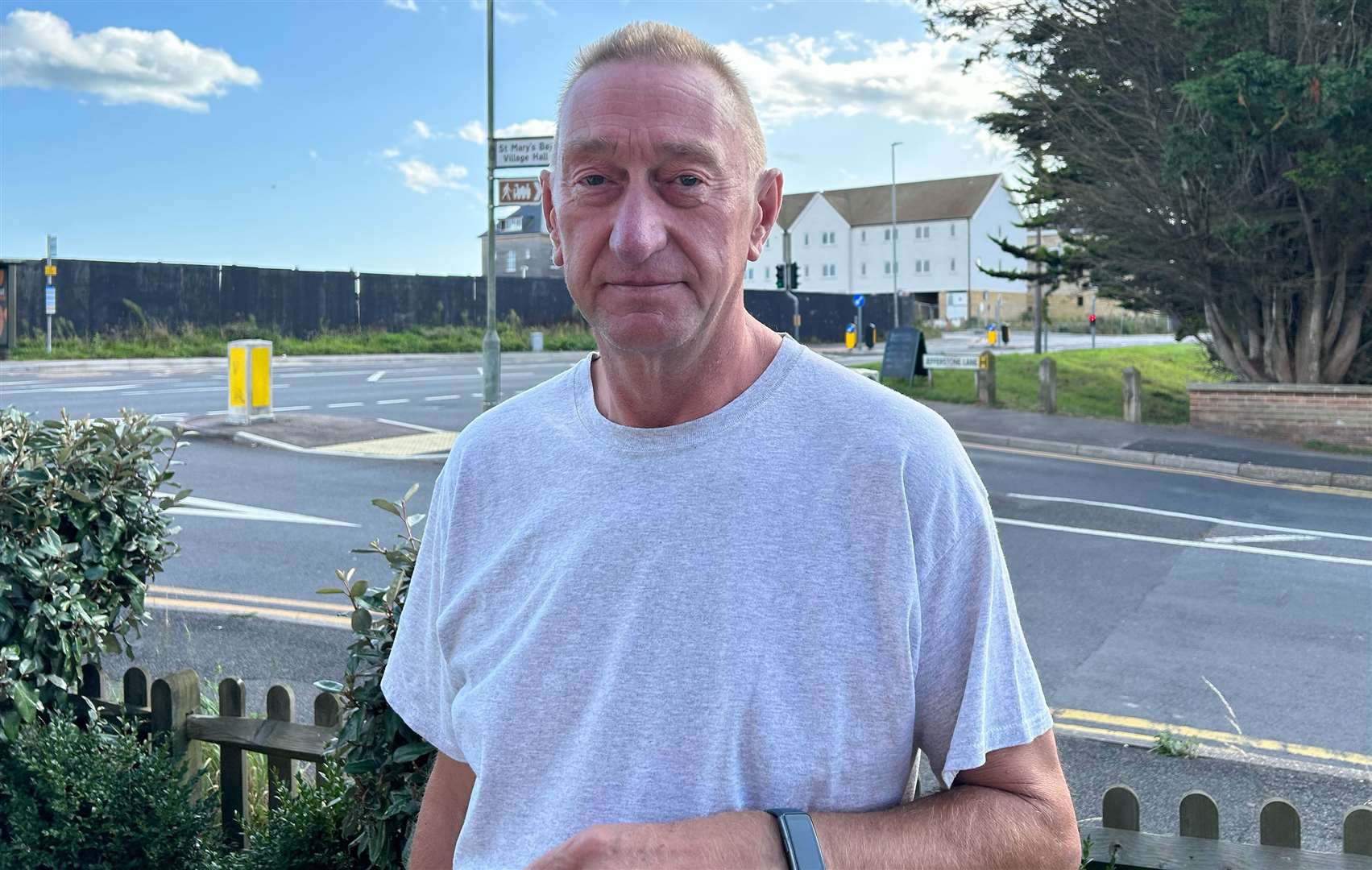 Mark Jones lives directly opposite the abandoned homes and is concerned about the fly-tipping he has seen