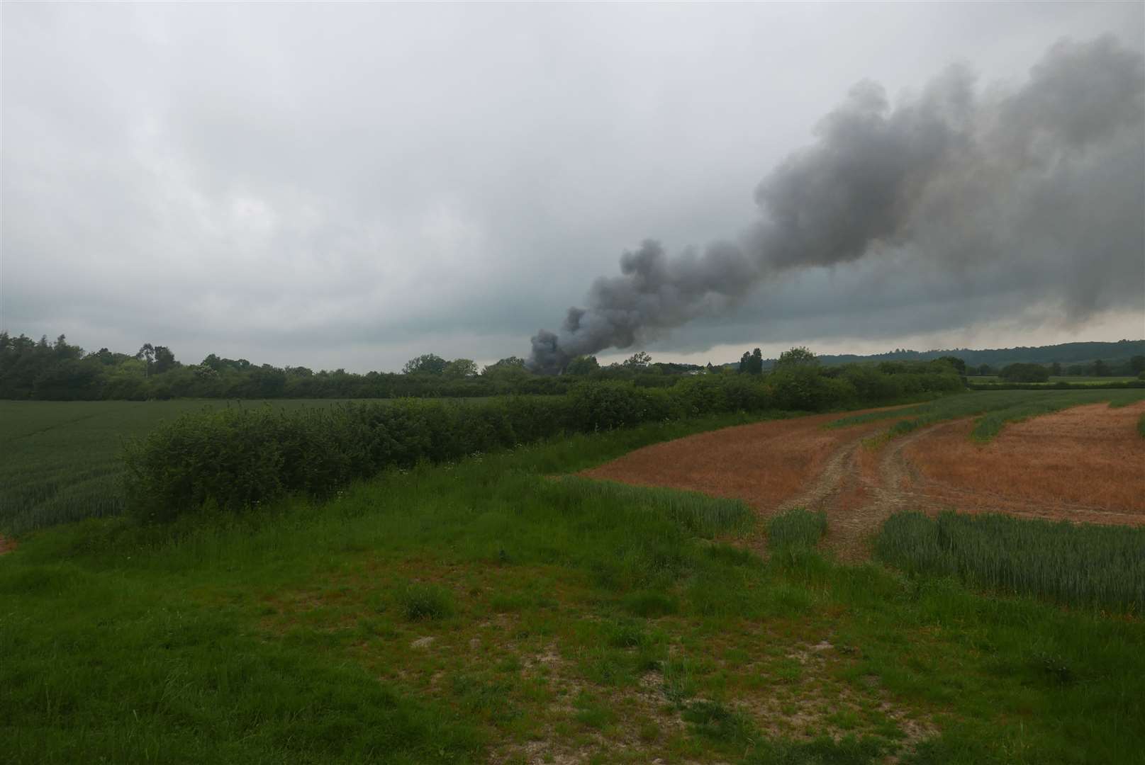 Fire at Gaza Trading Estate. Picture: Jess Barnes (11243074)