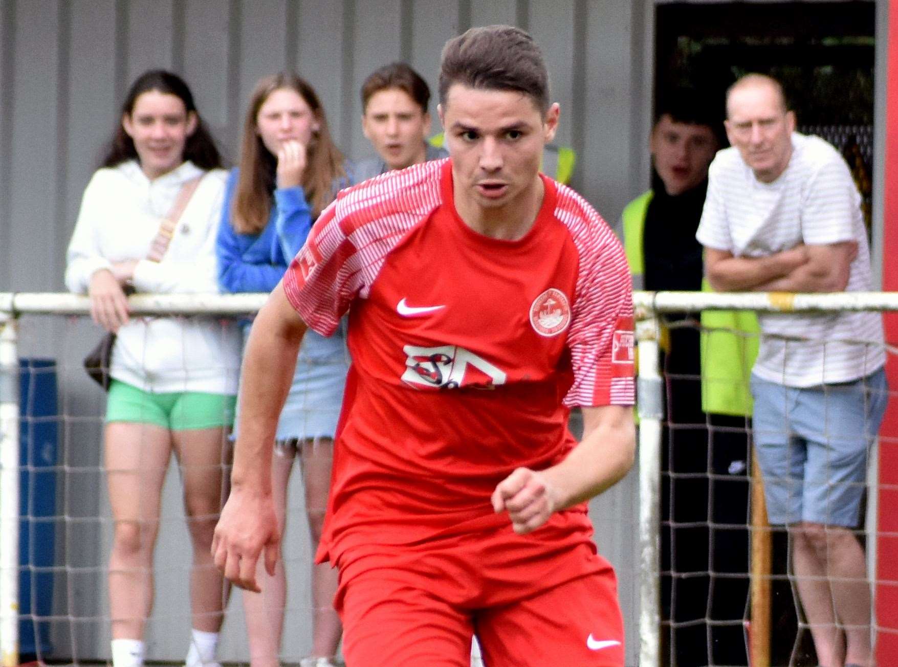 Jake Embery has changed his game since joining Hythe. Picture: Randolph File