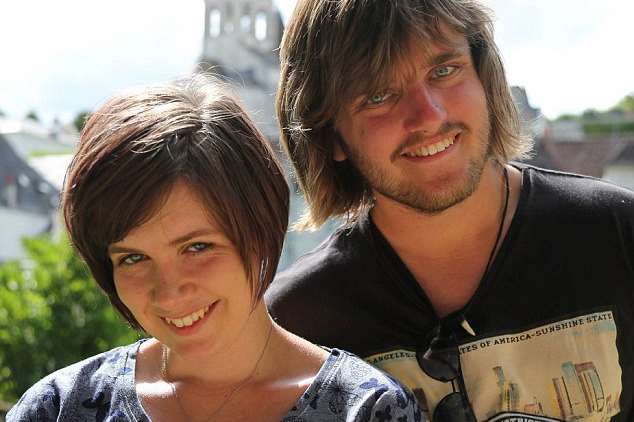 Alex Martin pictured with his girlfriend, Eloise, who he met on Channel 4's The Undateables
