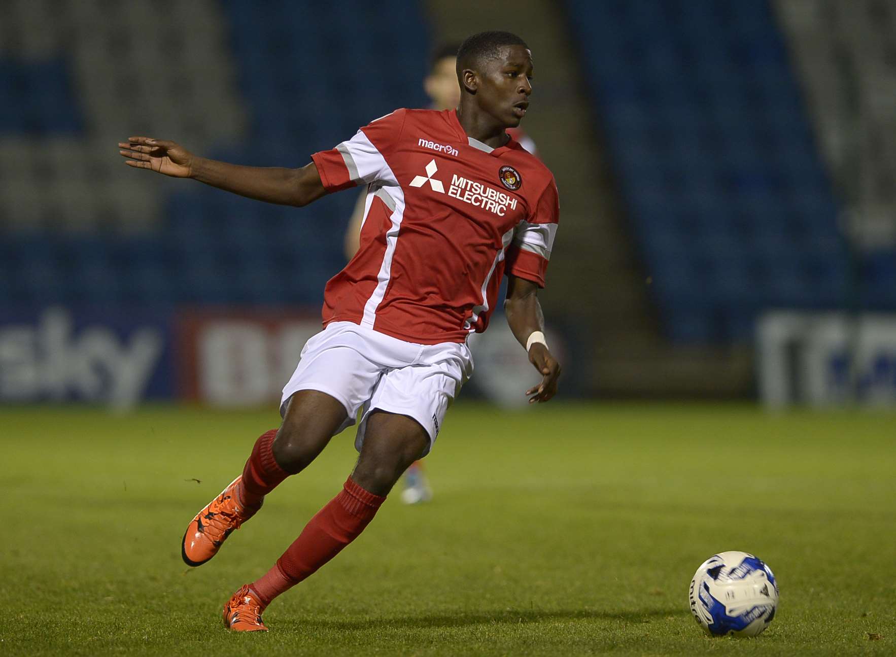 Shilow Tracey in action for Ebbsfleet United's under-18 side Picture: Barry Goodwin