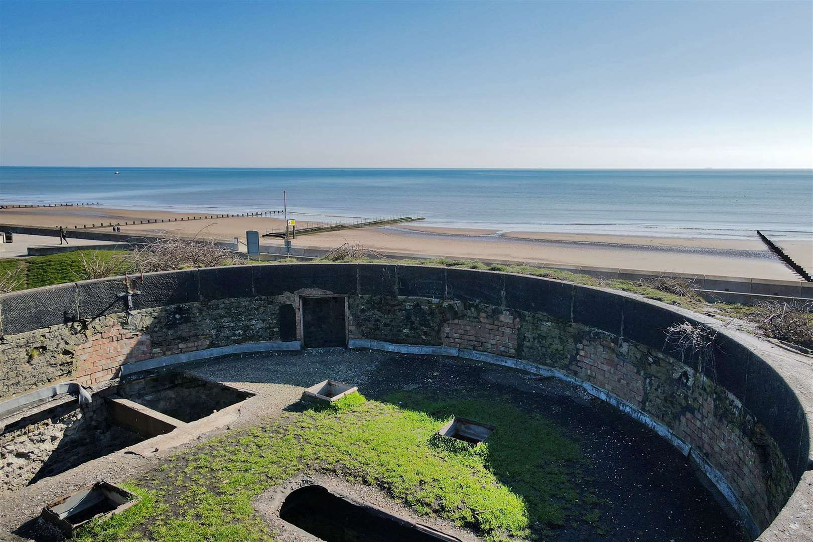 Views over the sea from the tower. Picture: Savills