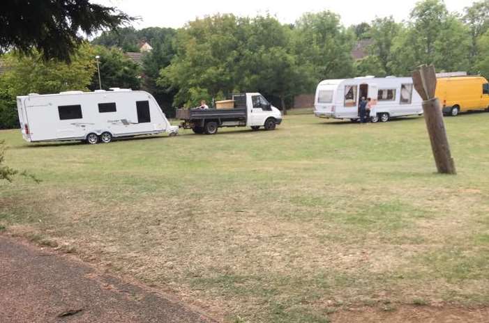 The travellers have now left the site