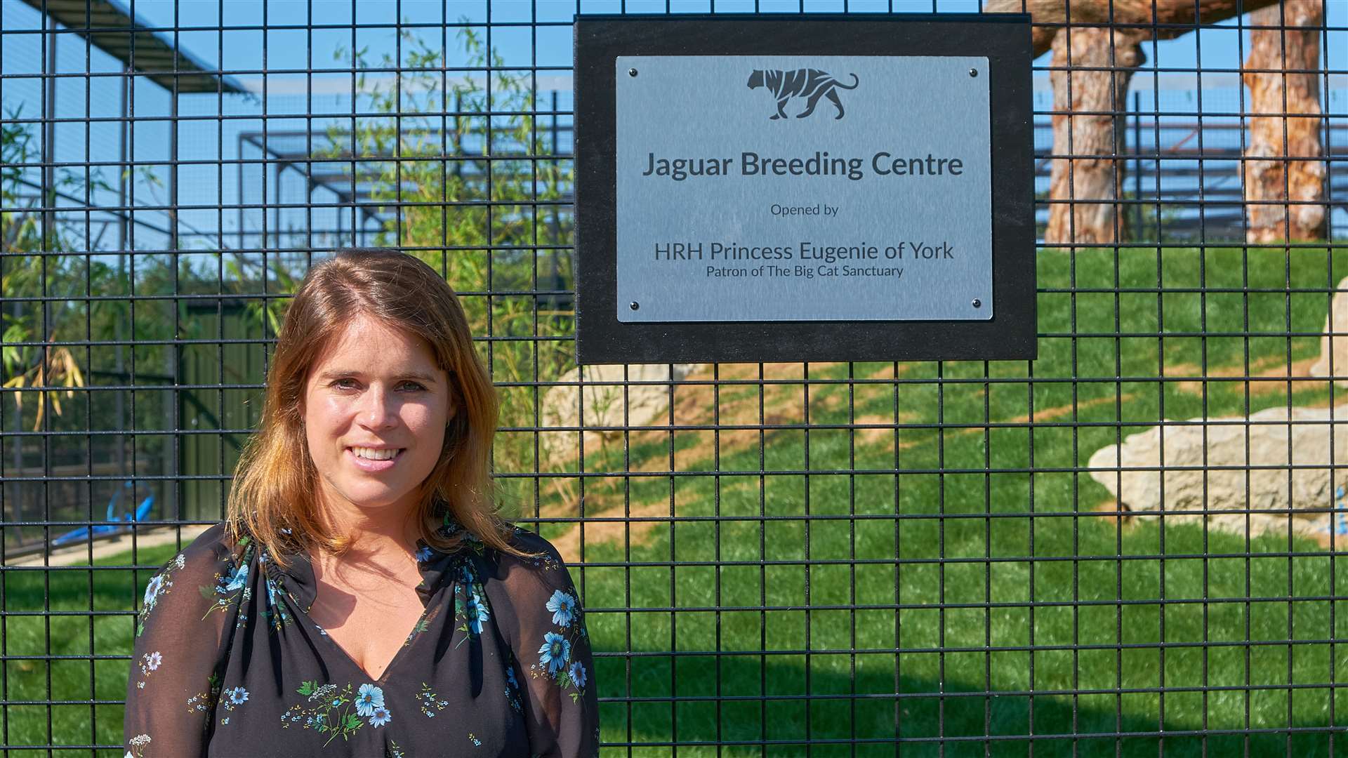 HRH Princess Eugenie opened the big Cat Sanctuary's jaguar breeding centre earlier this month