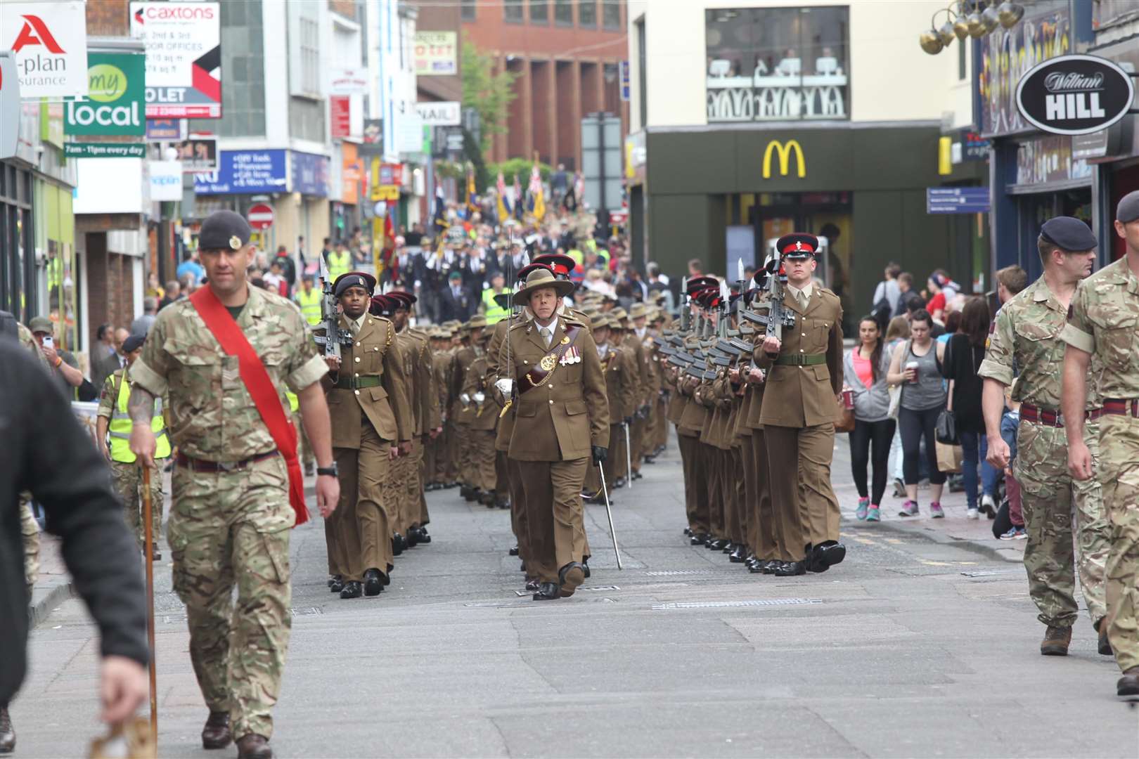 The 36 Engineer Regiment leads last year's civic parade