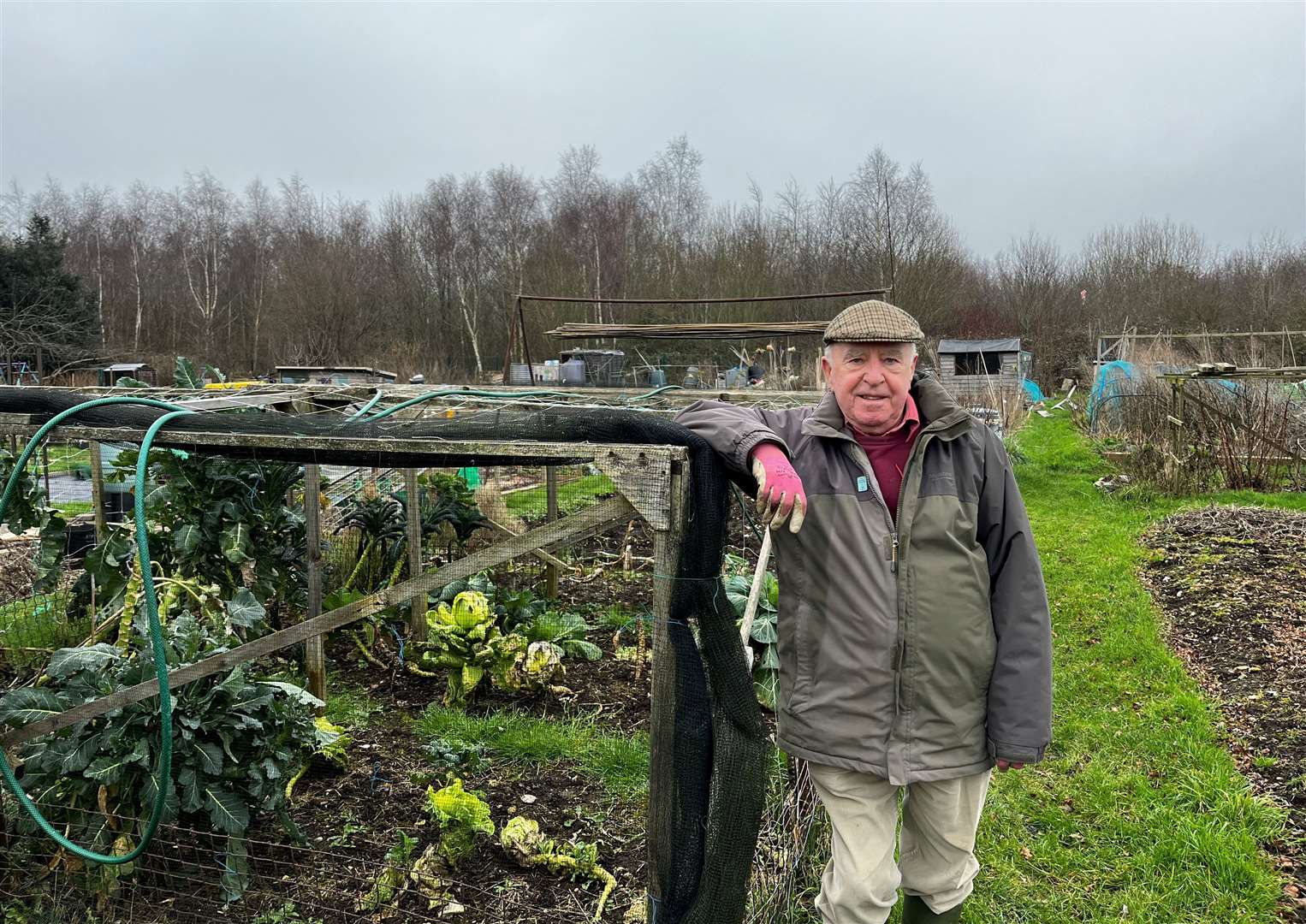 Chris Broad-Manges has owned his allotment for 20 years