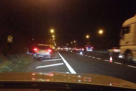 Police say all lanes are now open. Pic from Kent Police RPU