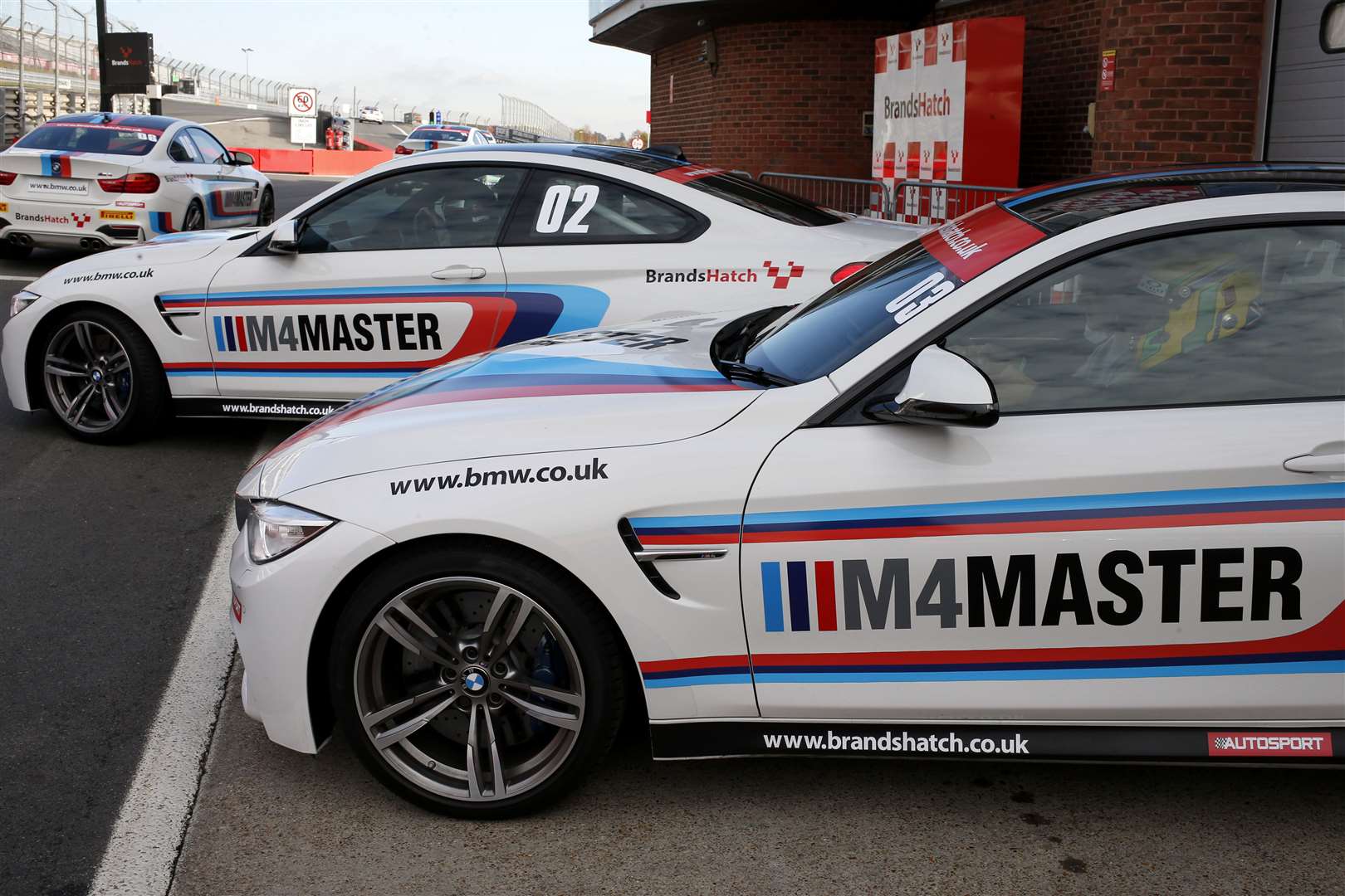 Dan and Tom prepare to leave the pits in the BMW. Picture: Gary Hawkins