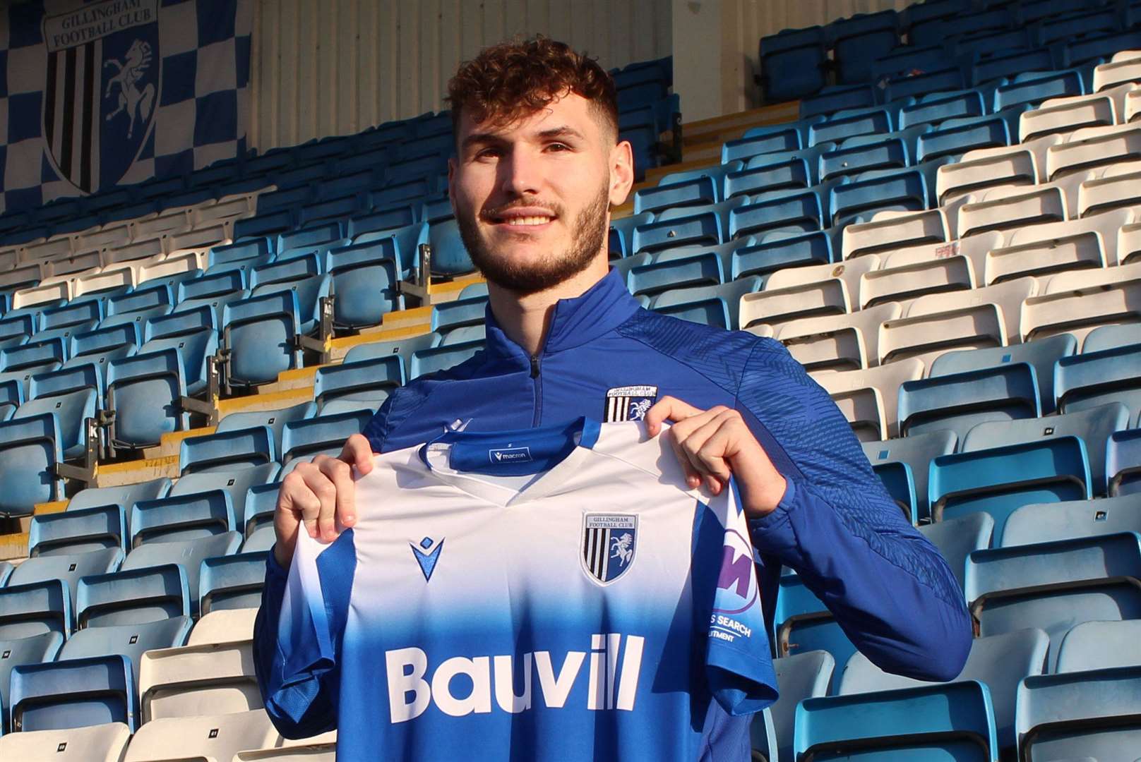 Striker Josh Andrews joined Gillingham on a permanent deal from Birmingham City on February 1 but has yet to feature Picture: GFC