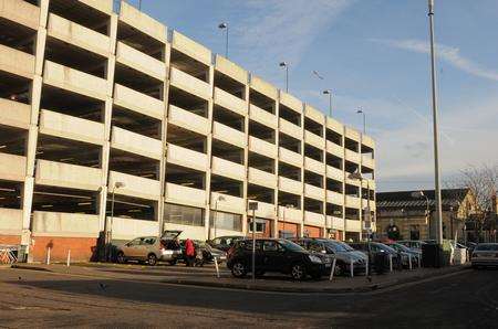 Medway Council car park at the Pentagon Shopping Centre, Chatham