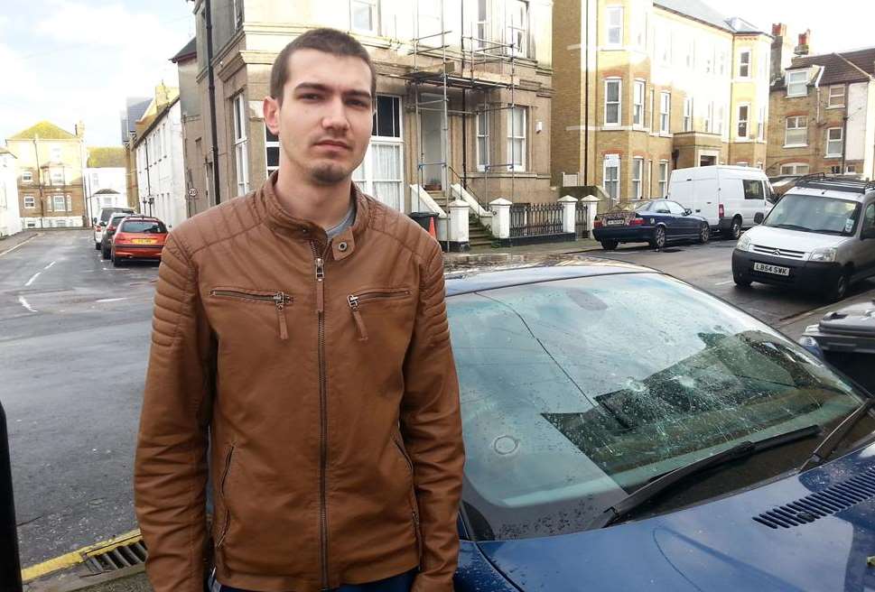 Delivery driver Ivan Ivanov has found repeated damage to his car by vandals.