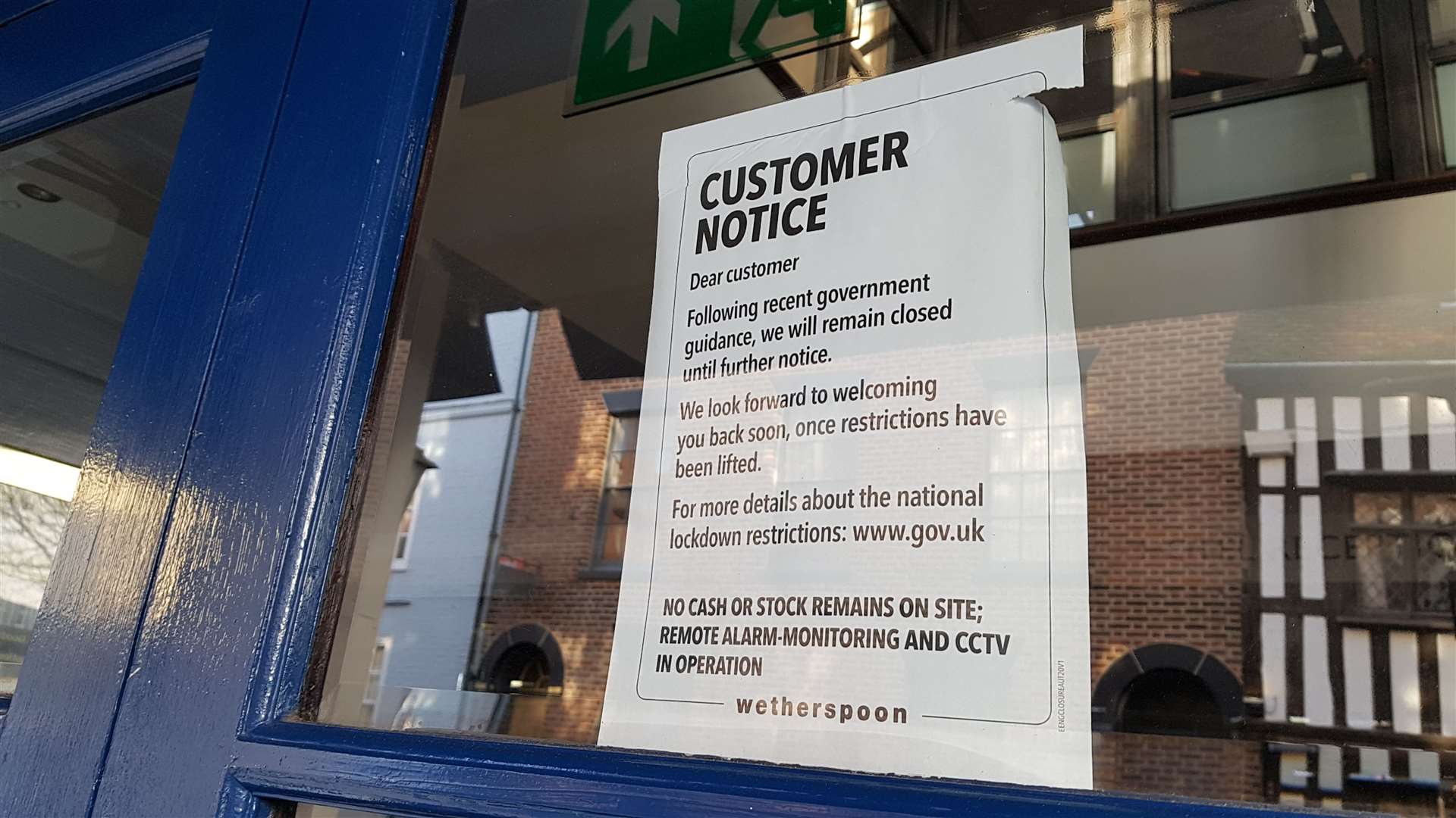 The Thomas Ingoldsby Wetherspoon pub in Canterbury was forced to stay shut in Christmas 2020 - while the city's Plum Pudding Riots were sparked by an order to keep shops open