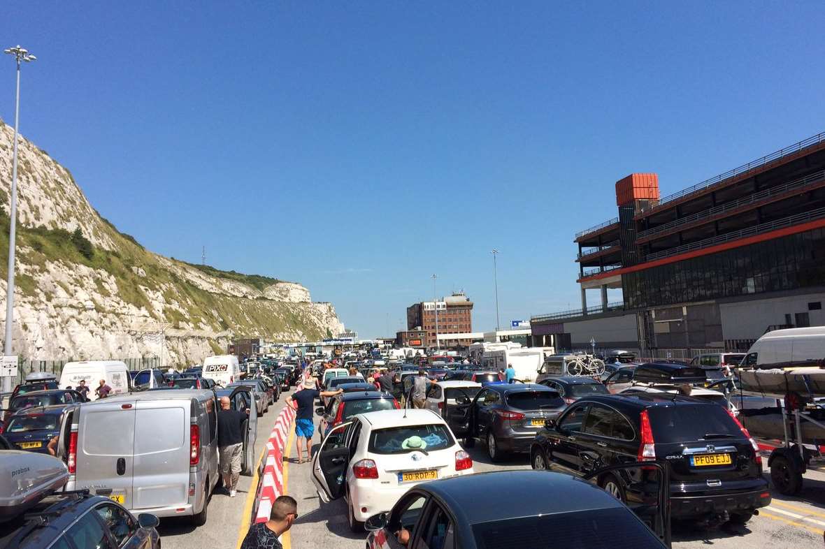 Nadine Hudson @fumhud tweeted this picture of the scene at Dover