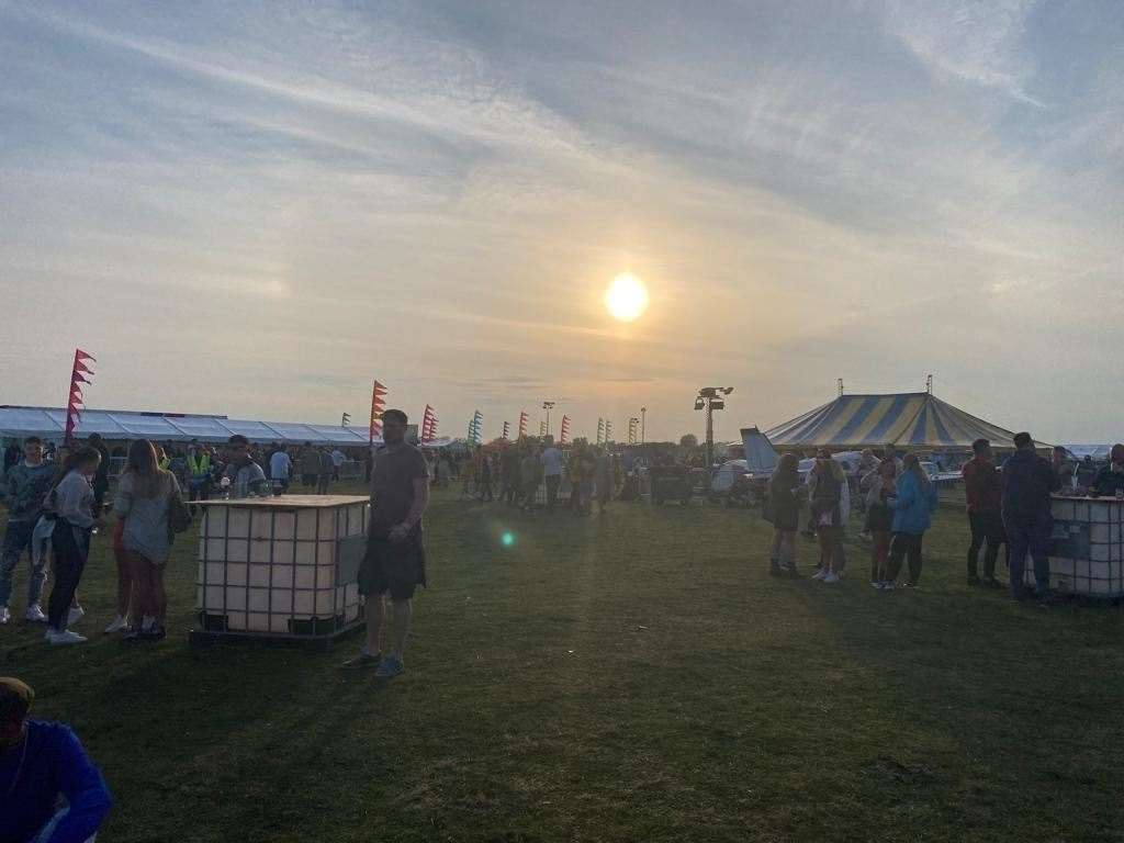 The airport was transformed for the festival