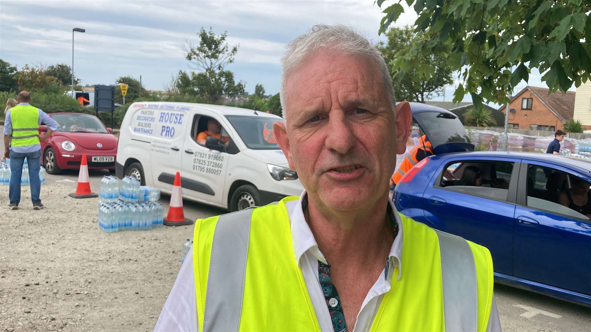 Southern Water's Simon Fluendy said the leak had sprung at the weekend and repaired but returned on Monday evening