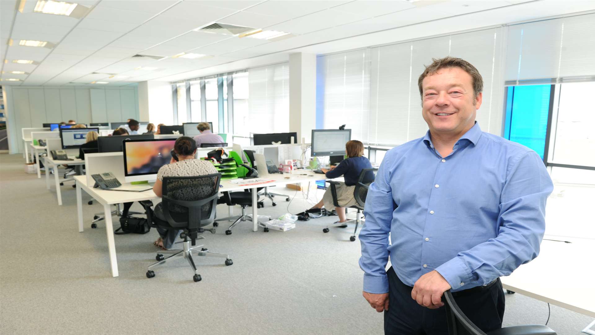 Swanstaff Recruitment managing director Stephen Rogers in the Dartford head office