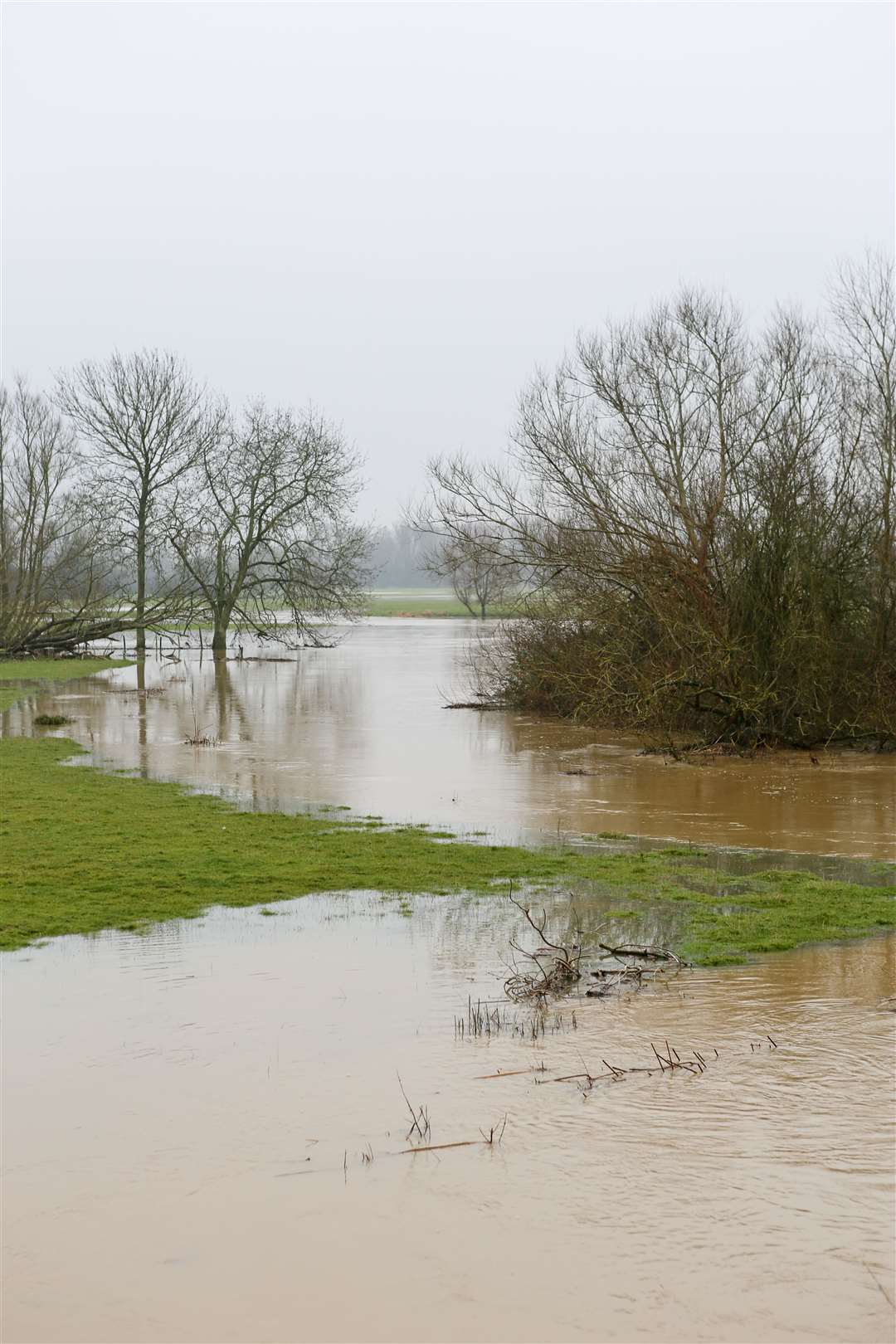Flooded farmland near Staplehurst