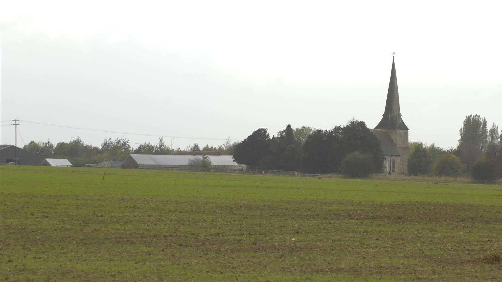 The grade-I listed St Mary's Church in Sevington