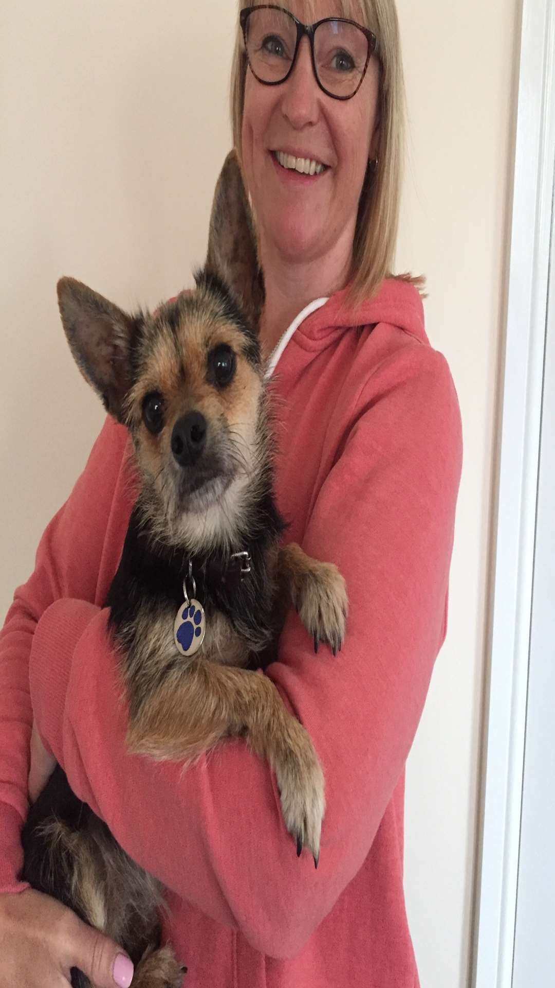Zoe Doughty reunited with her missing dog Coco after seven weeks