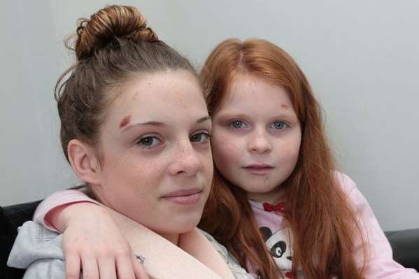 Charlee Tinker and Tiffany Tinker were hit by a lorry