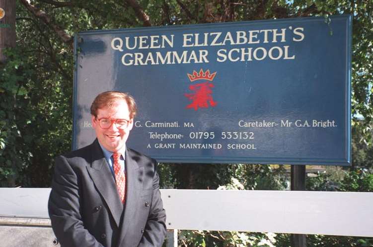 Gino Carminati in his days at Queen Elizabeth's Grammar School