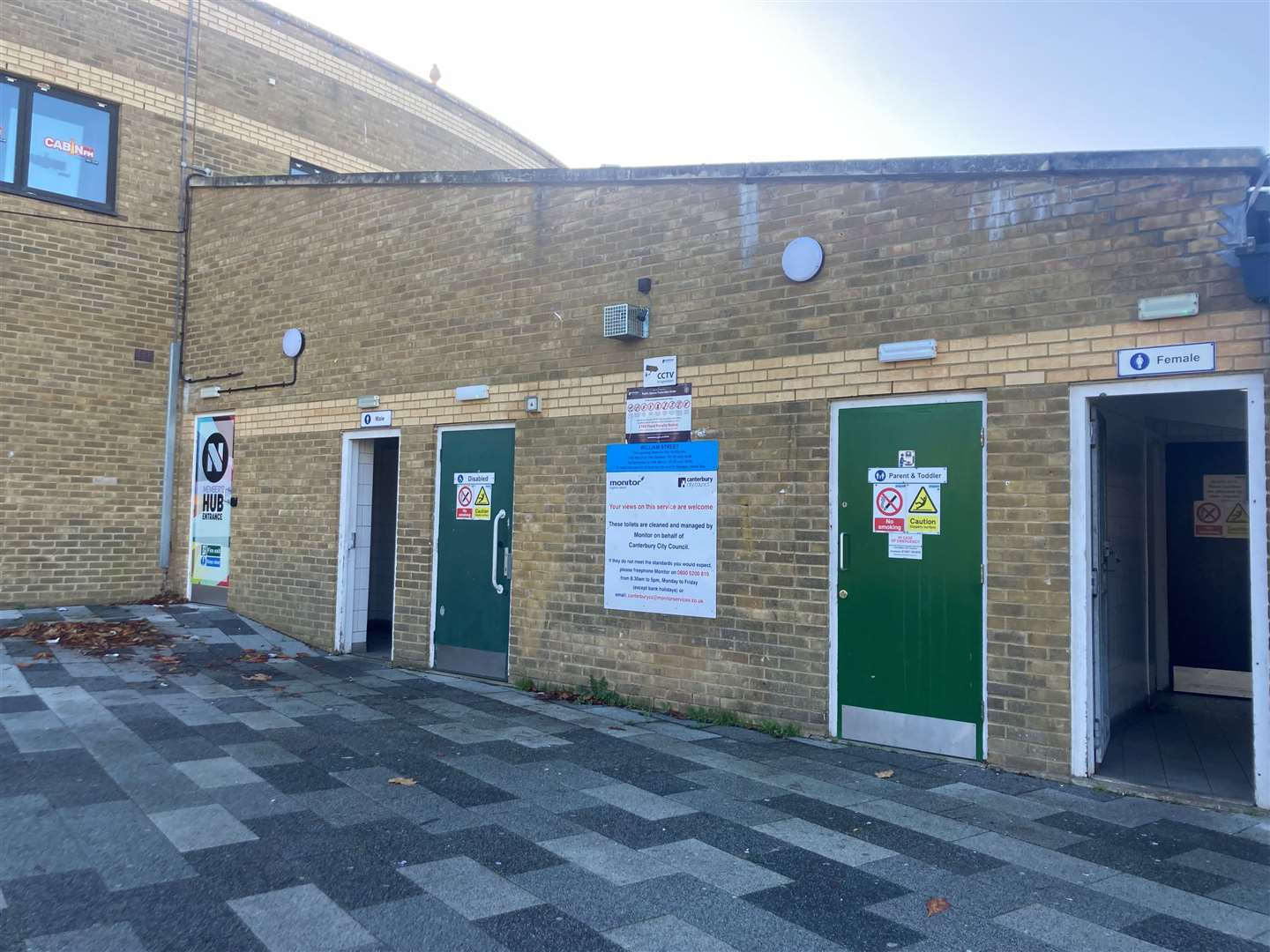 William Street toilets in Herne Bay have been targeted by vandals