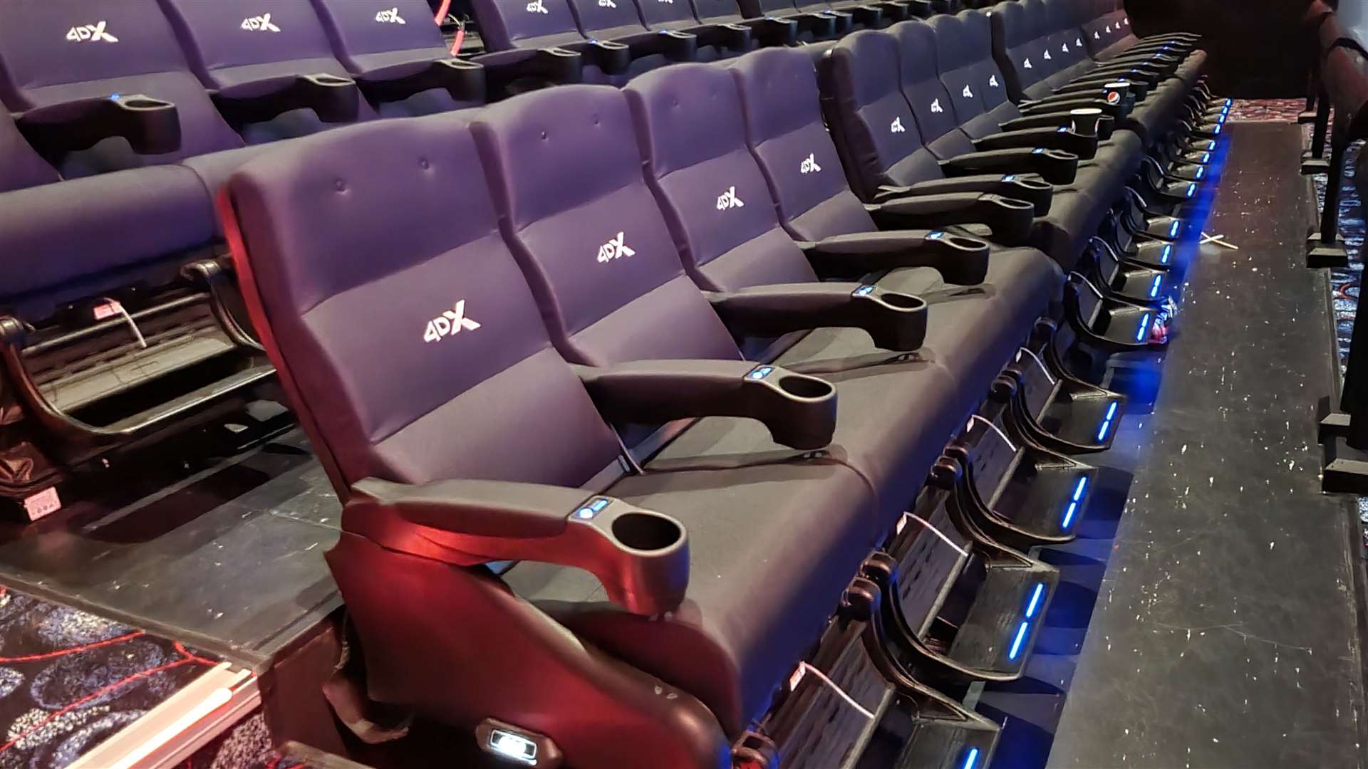 How the new seats look in the 4DX screen