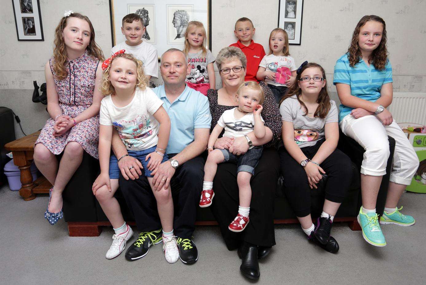 Nine children in 10 years - the Farrant family