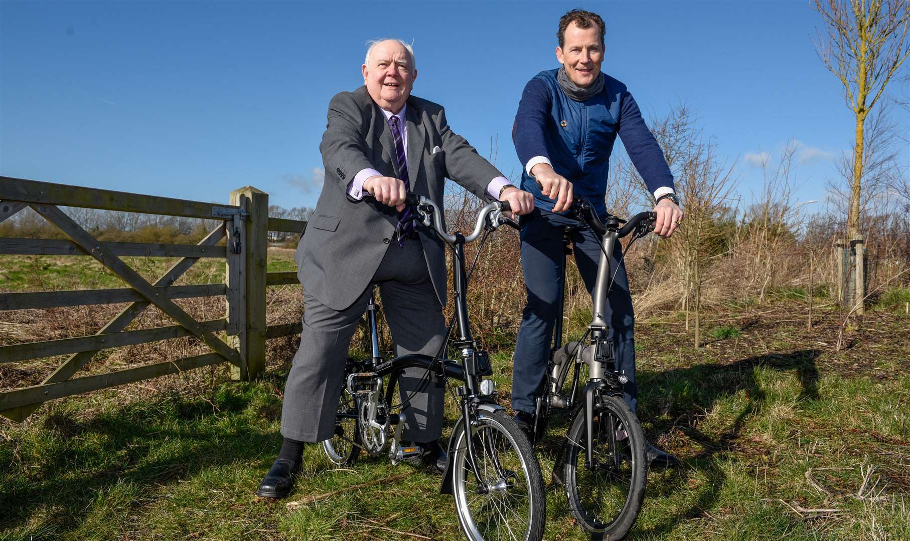 ABC leader Cllr Gerry Clarkson with Will Butler-Adams, CEO at Brompton. Picture: Alan Langley