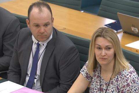 Faye Burdett's parents Jenny and Neil gave evidence to the petitions committee